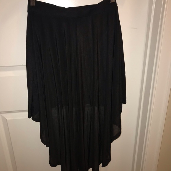 Black Semi-Mesh Skirt - Picture 2 of 3
